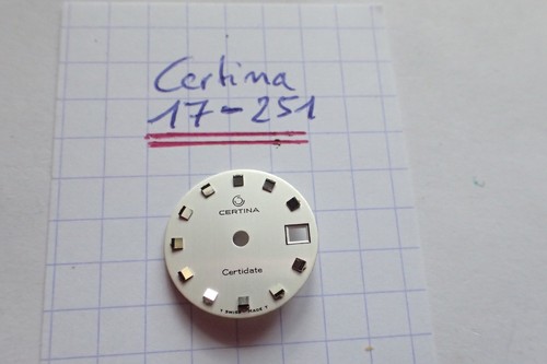 Certina 251 cadran blanc - certina, 17-251