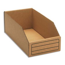 LOT 25 BOITES BAC BEC CARTON RANGEMENT 300X50X110 NEUF