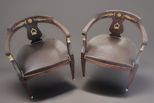 Paire bergères fauteuils