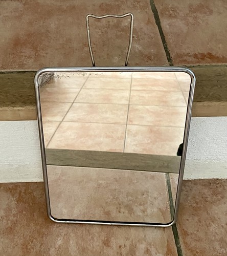 Miroir barbier métal vintage - miroir,