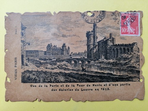 Old postcard style parchment - postcard,