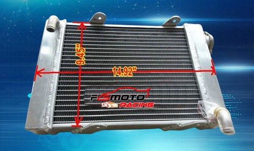 Aluminum radiator for kart - aluminum, go