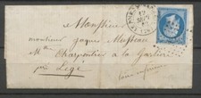1862 Lettre Petit Chiffre