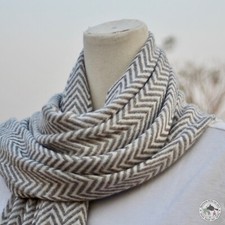 Écharpe en Cachemire " Dhading (जिल्ला)" - Fait Main Népal ,Étole, D'Hiver