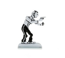 FREE SHIP Tintin - Metal Figurine Tintin in America (Black & White) - Herge