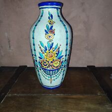 Vase faience art déco boch - faience, la