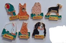 lot 7 different pins animal food kibble FRISKIES cat dog bird