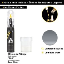 Peinture de retouche pour Mitsubishi Attrage Code: A66 Cool Silver