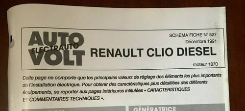 Schema fiche auto volt - auto,