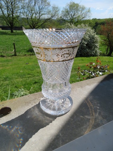 Ancien grand vase cristal - grand,