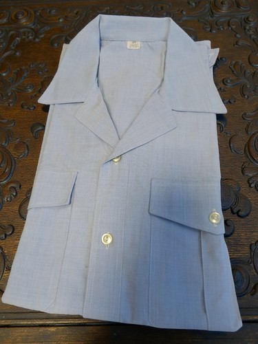 Chemise militaire vintage bleu
