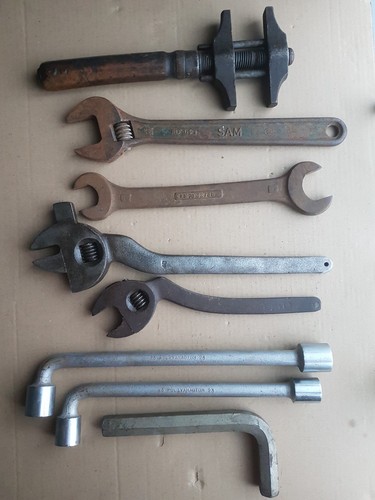 Lot ancienne grosse clé - , plate