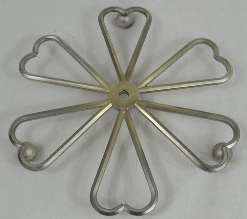 Dessous plat metal blanc - metal,