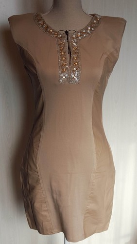 Robe matière simili cuir - robe, bi-matière