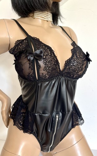 Body t44 faux latex - noir, et