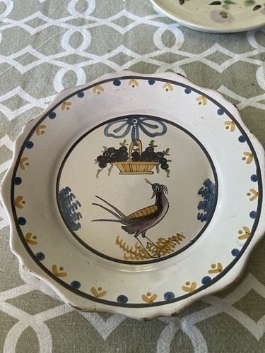 Très ancienne assiette - ancienne,