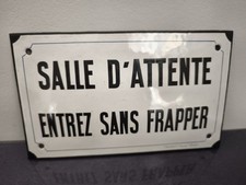 Plaque Émaillée Salle