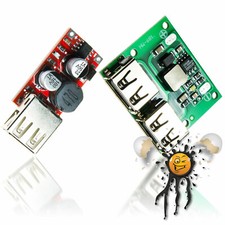 5V Single / Dual USB Voltage Converter 12V to 5V 24V to 5V Converter 6-26Vin 2A