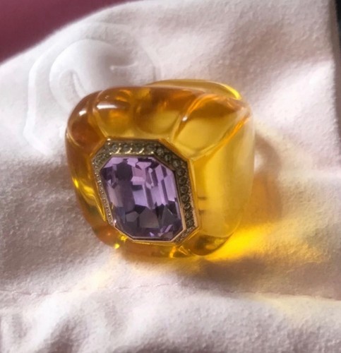 Bague jaune swarovski - bague, dulcis