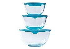 PYREX - Lot de 3 bols en verre