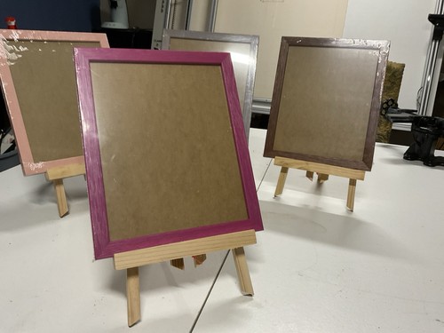 Cadre bois massif rose violet - bois,