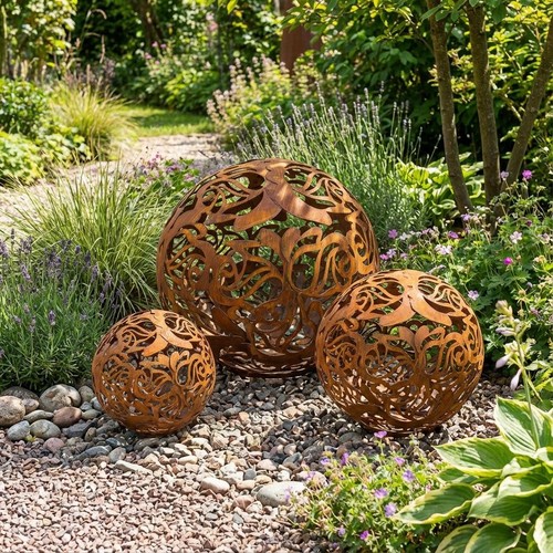 Boule jardin rose - boule, de