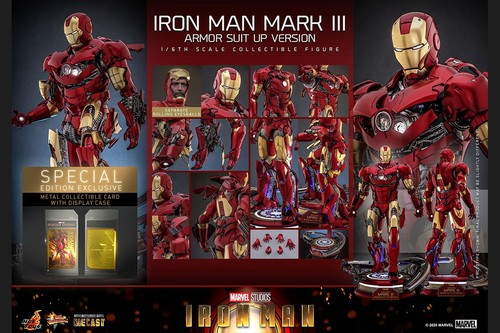 Hot toys iron man mk3 - man, suit-up