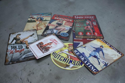 Lot plaques publicitaires en - lot,