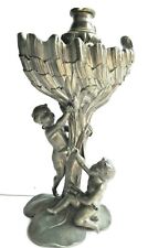 Pied de lampe en étain