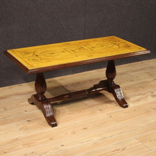 Table basse bois dessus - , marbre