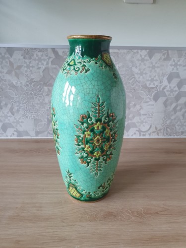 Vase émaux longwy - vase,