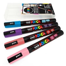 Université Posca - PC-3ML Art Peinture Marqueurs - Set 4 - Paillettes Baie Tons