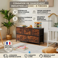 Commode de Rangement 5 Tiroirs