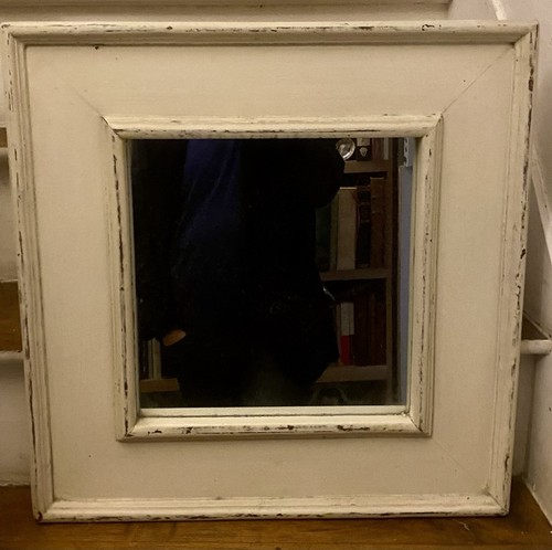 Miroir ancien cadre laqué - miroir,
