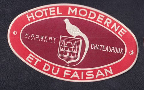 Ancienne étiquette bagage - étiquette,