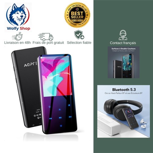 Agptek lecteur mp3 bluetooth - lecteur,