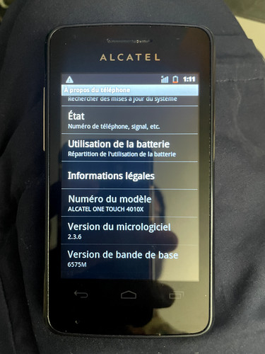 Télephone alcatel one touch - alcatel,