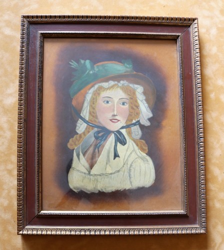 Peinture ancienne main - peinture,