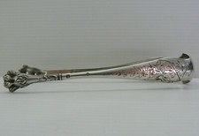 *PINCE A SUCRE ARGENT MASSIF XIX MONOGRAMME PC poinçon MINERVE ARGENTERIE