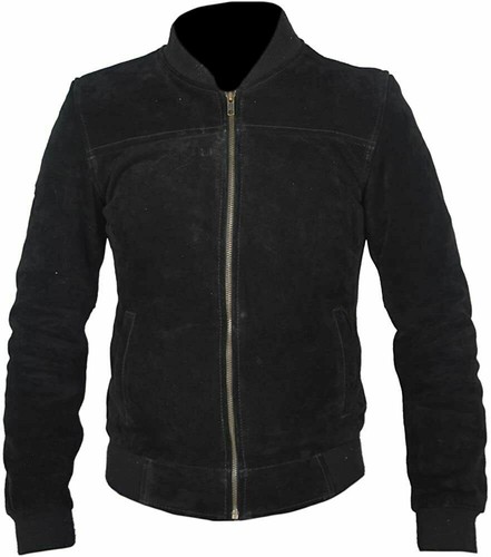 Blouson bomber homme - cuir, daim