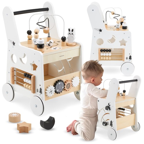 Trotteur bebe bois table - bebe,