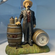 Jack Daniel’s Limited Edition Figurine With Clock – Vintage Bar Collectible 2002
