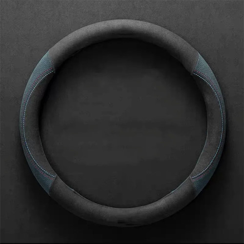 Housse volant cuir véritable - cuir,