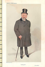1909 ORIGINAL VANITY FAIR PRINT ~ SIR HORACE REGNART JP ~ SPY