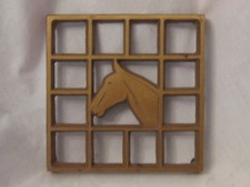 vintage solid metal horse