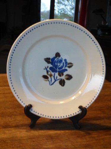 Ancienne assiette plate décor - ancienne,