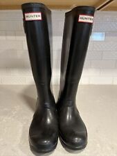 Hunter Boots- Black- 5M Or 6F- Some Wear As Shown