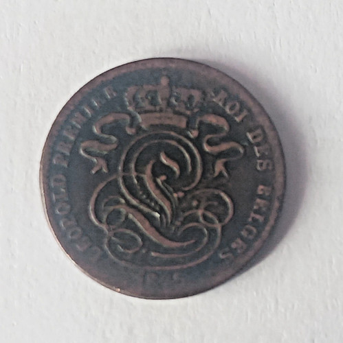 Centime 1845 belgique - 1,