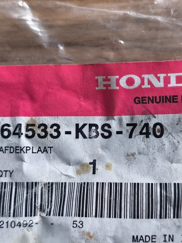 Honda 125 nsr 64533 - nsr, 64533-kbs-740