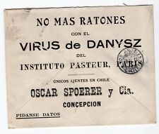 Chile 1913 advertising on Stationery "No mas ratones virus de Danysz"